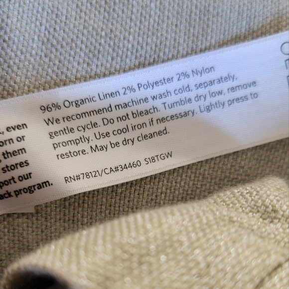 Eileen Fisher Organic Linen Dress Size Large - Picture 5 of 8